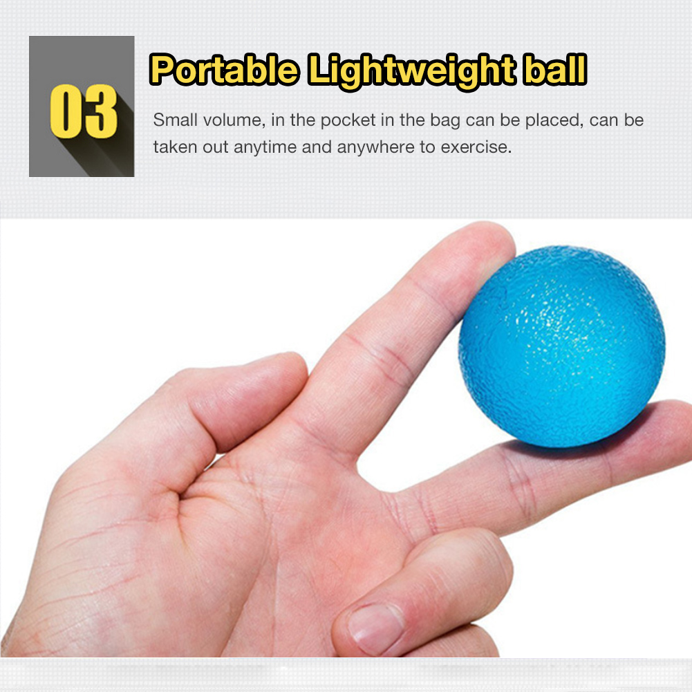 Stress Relief Squeeze Ball Hand Finger Grip Strength Exercise Massage Therapy